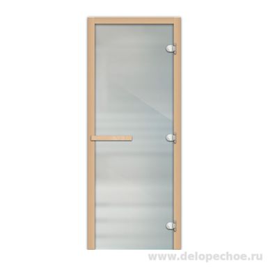 Дверь 1835х620 (1,9х0,7) стекло сатин 8мм