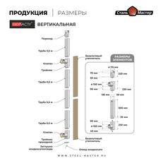 КуБасту вертикальная (AISI 430 н.м 0,5 мм)